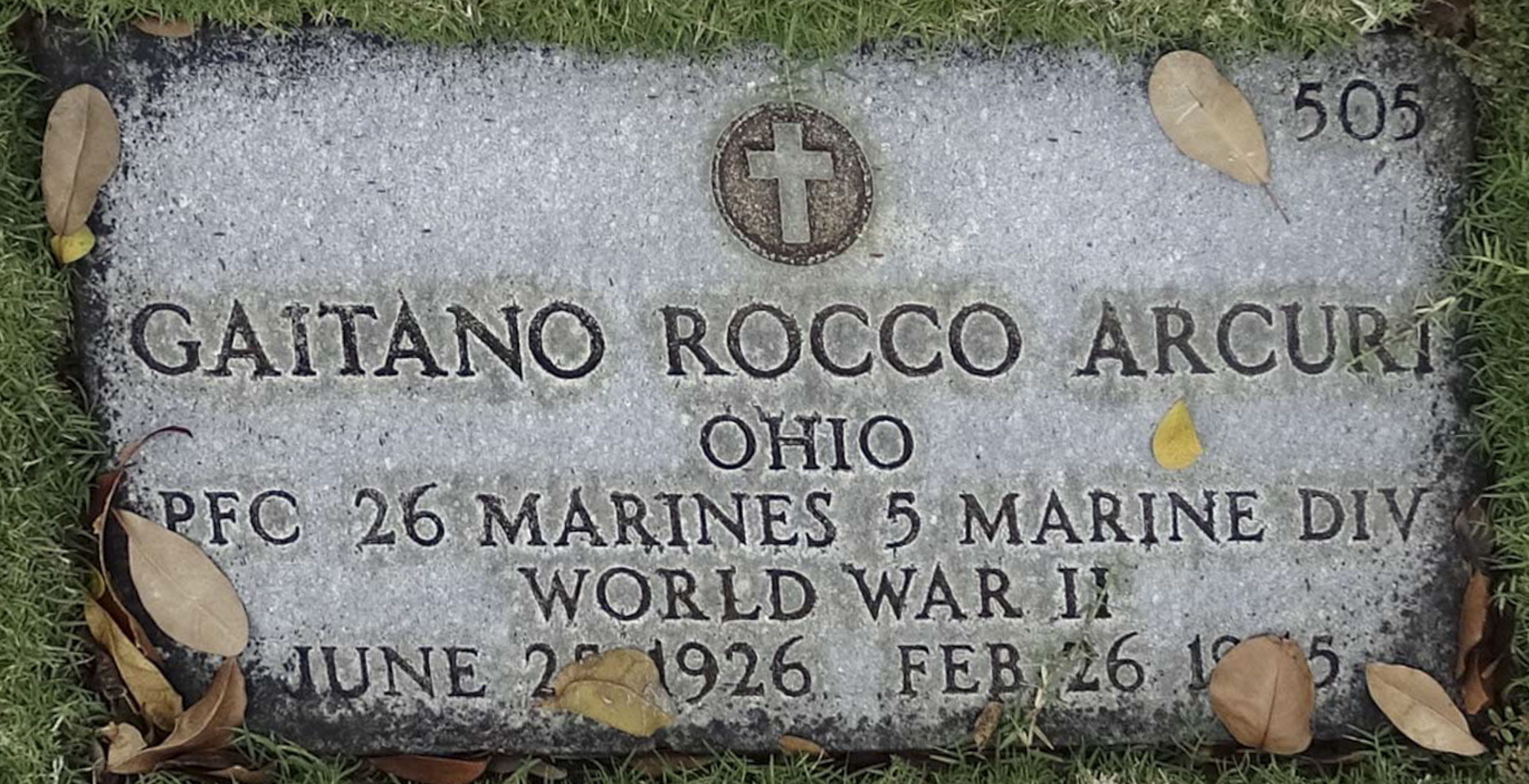 Gravesite marker image for gaitano rocco arcuri
