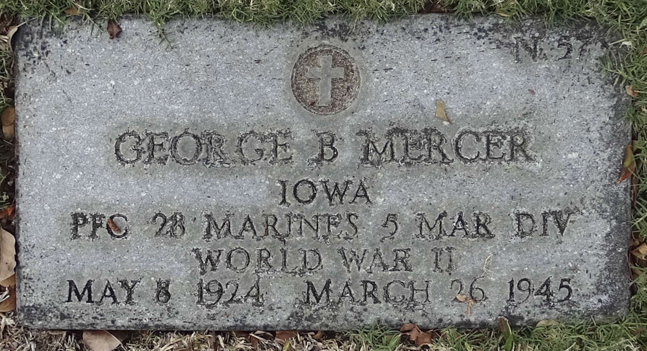 Gravesite marker image for george b mercer