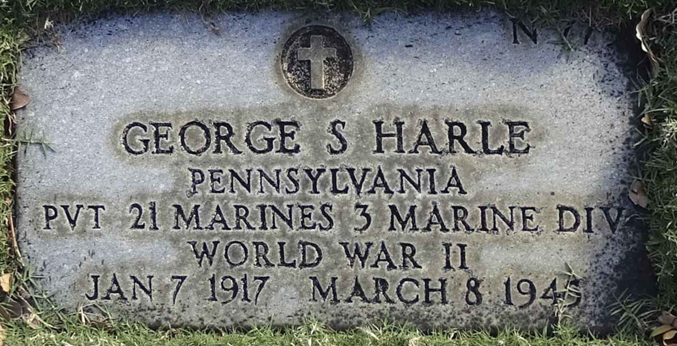 Gravesite marker image for george s harle