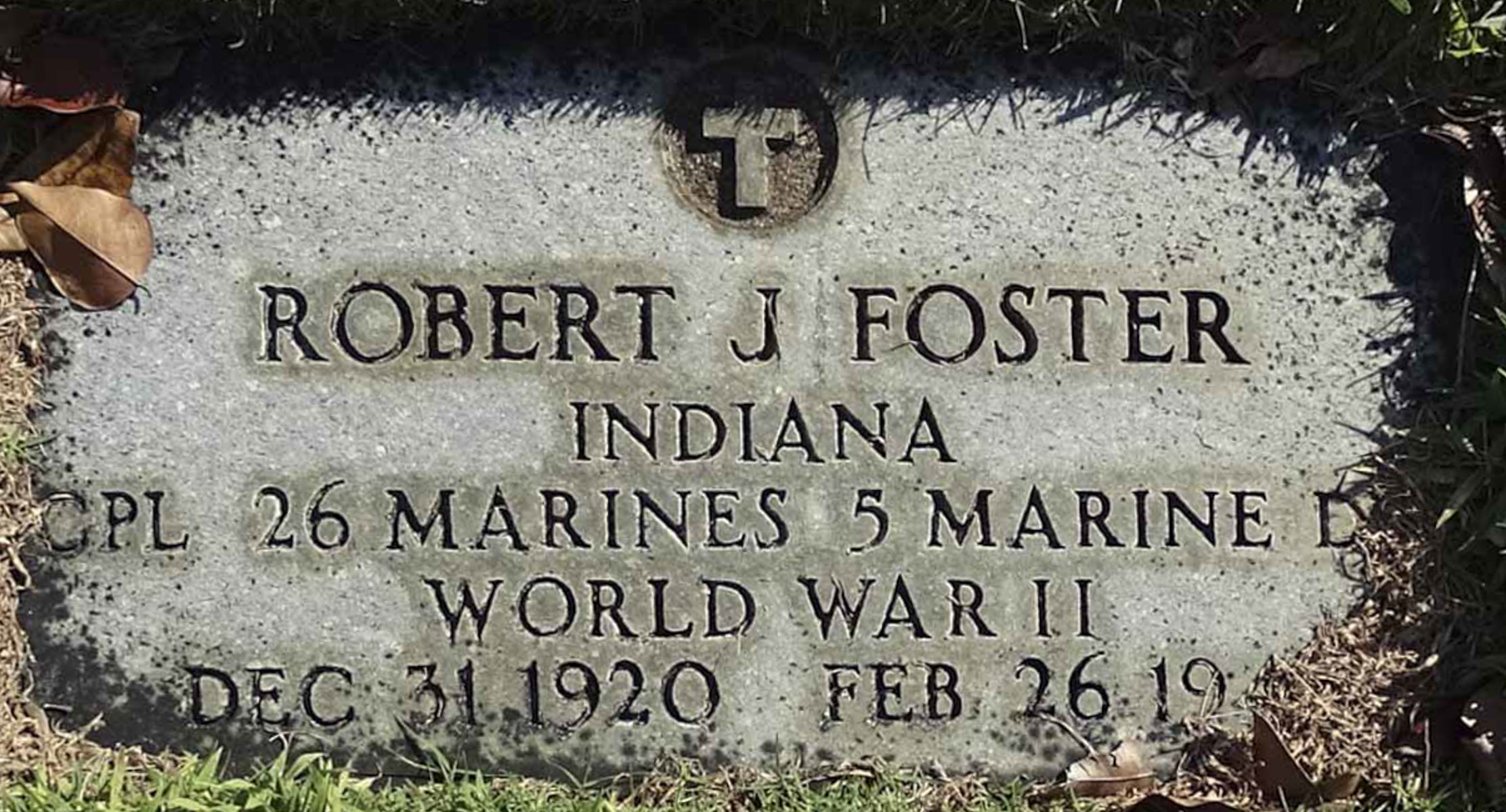 Gravesite marker image for robert j foster