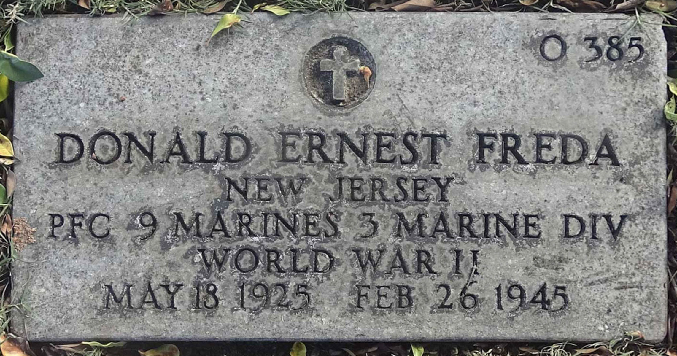 Gravesite marker image for donald ernest freda