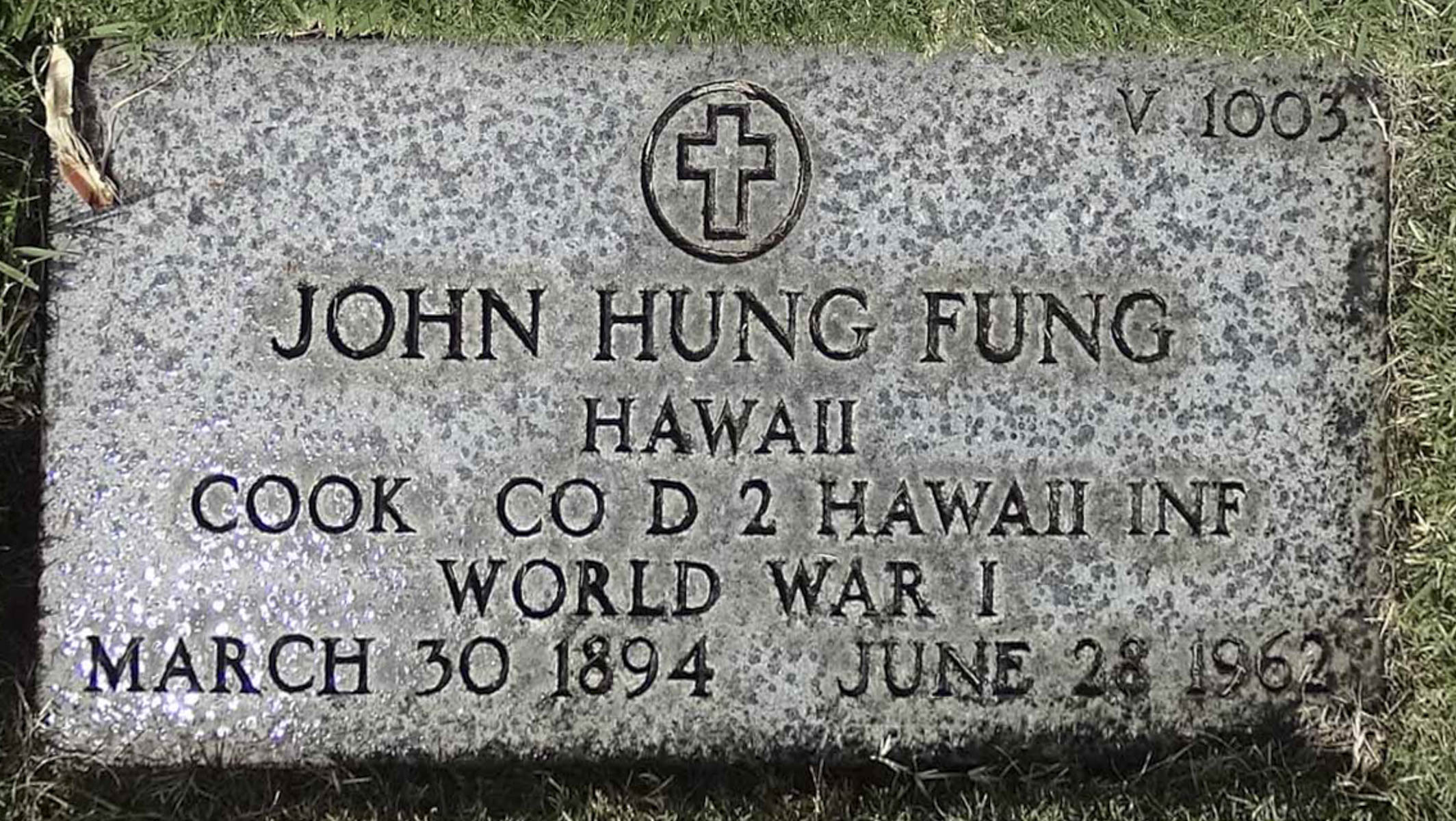 Gravesite marker image for john hung fung
