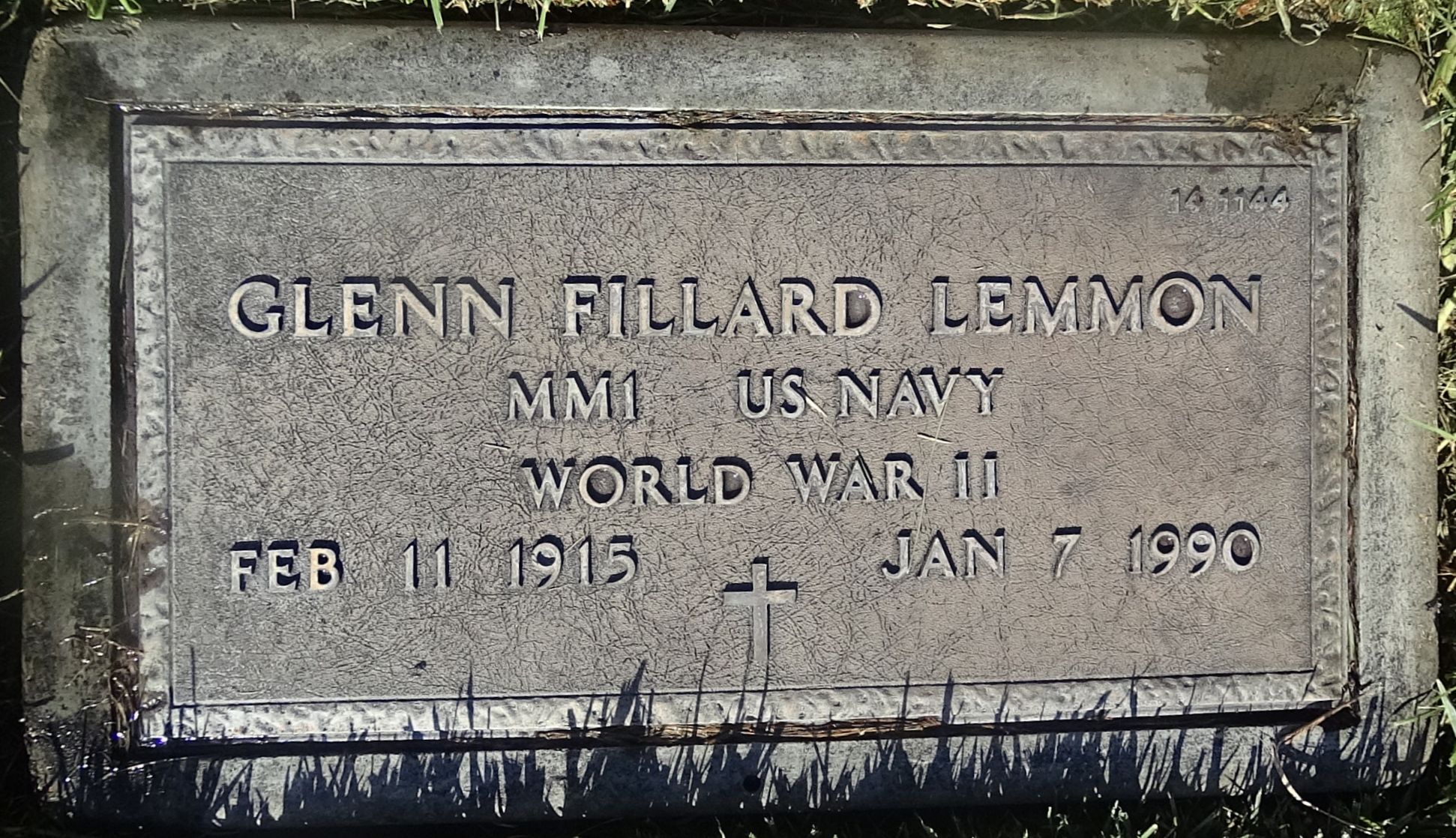 Gravesite marker image for glenn fillard lemmon