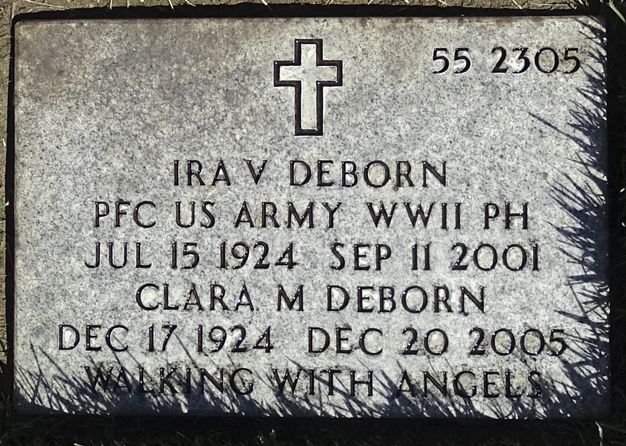 Gravesite marker image for ira v deborn
