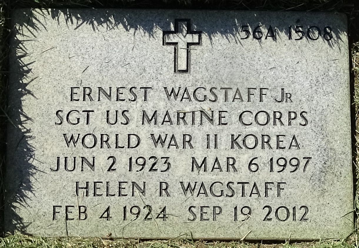Gravesite marker image for ernest wagstaff jr