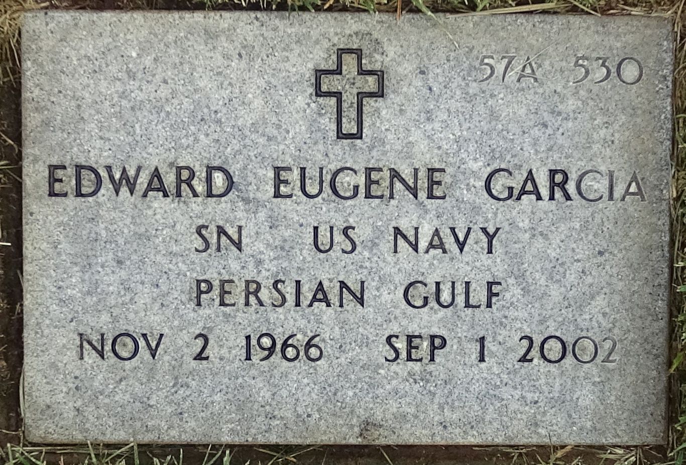 Gravesite marker image for edward eugene garcia
