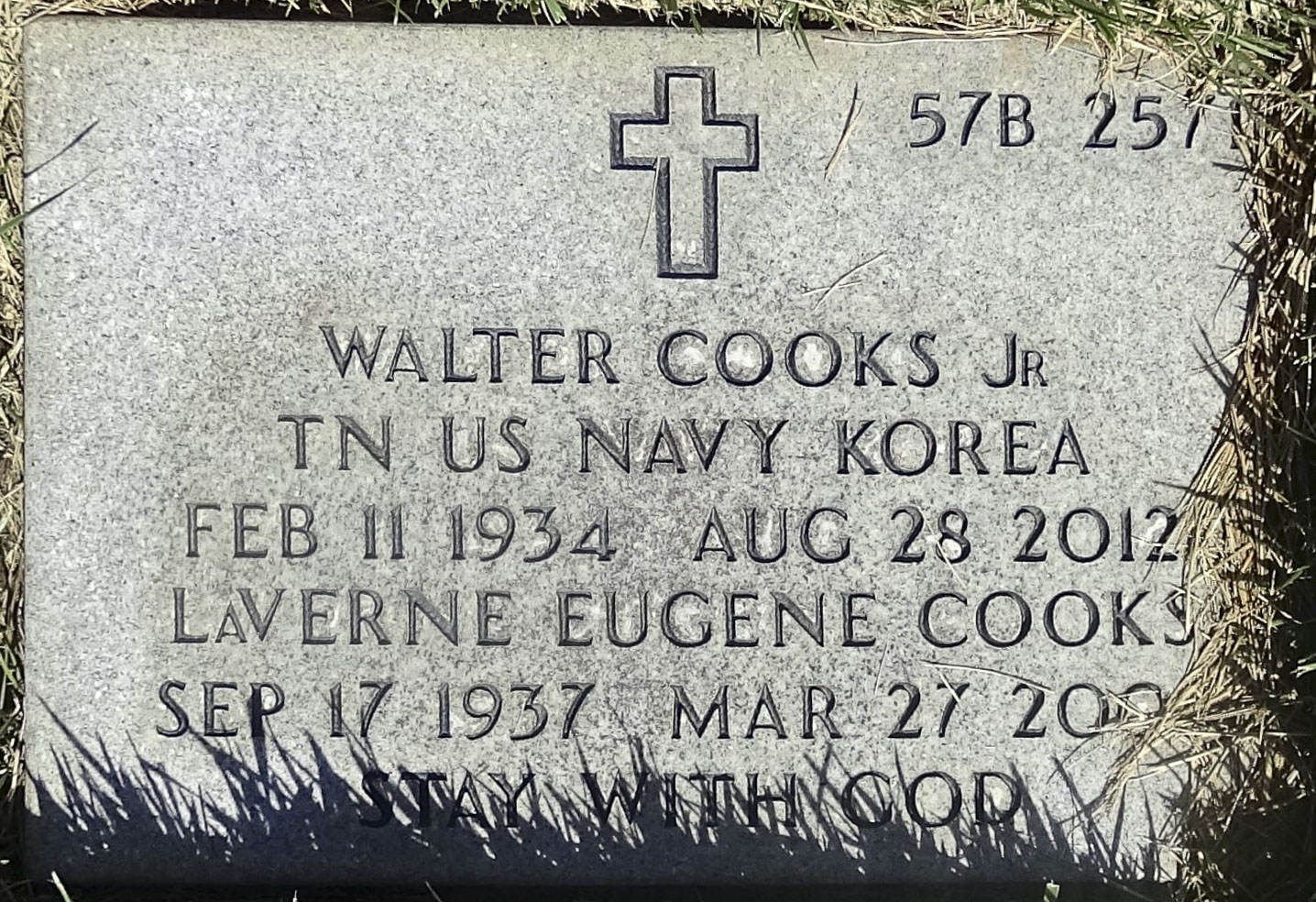 Gravesite marker image for walter cooks jr