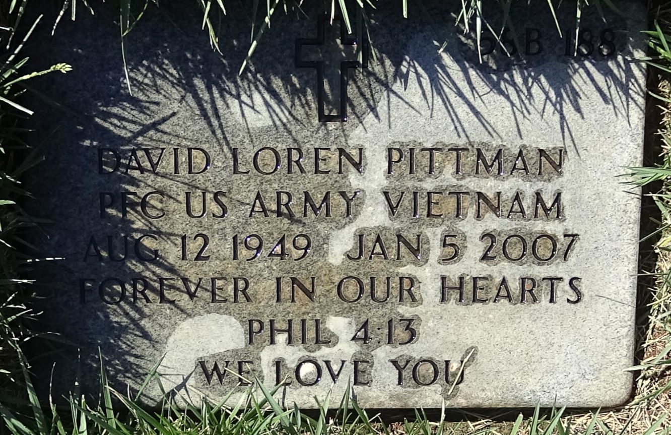 Gravesite marker image for david loren pittman