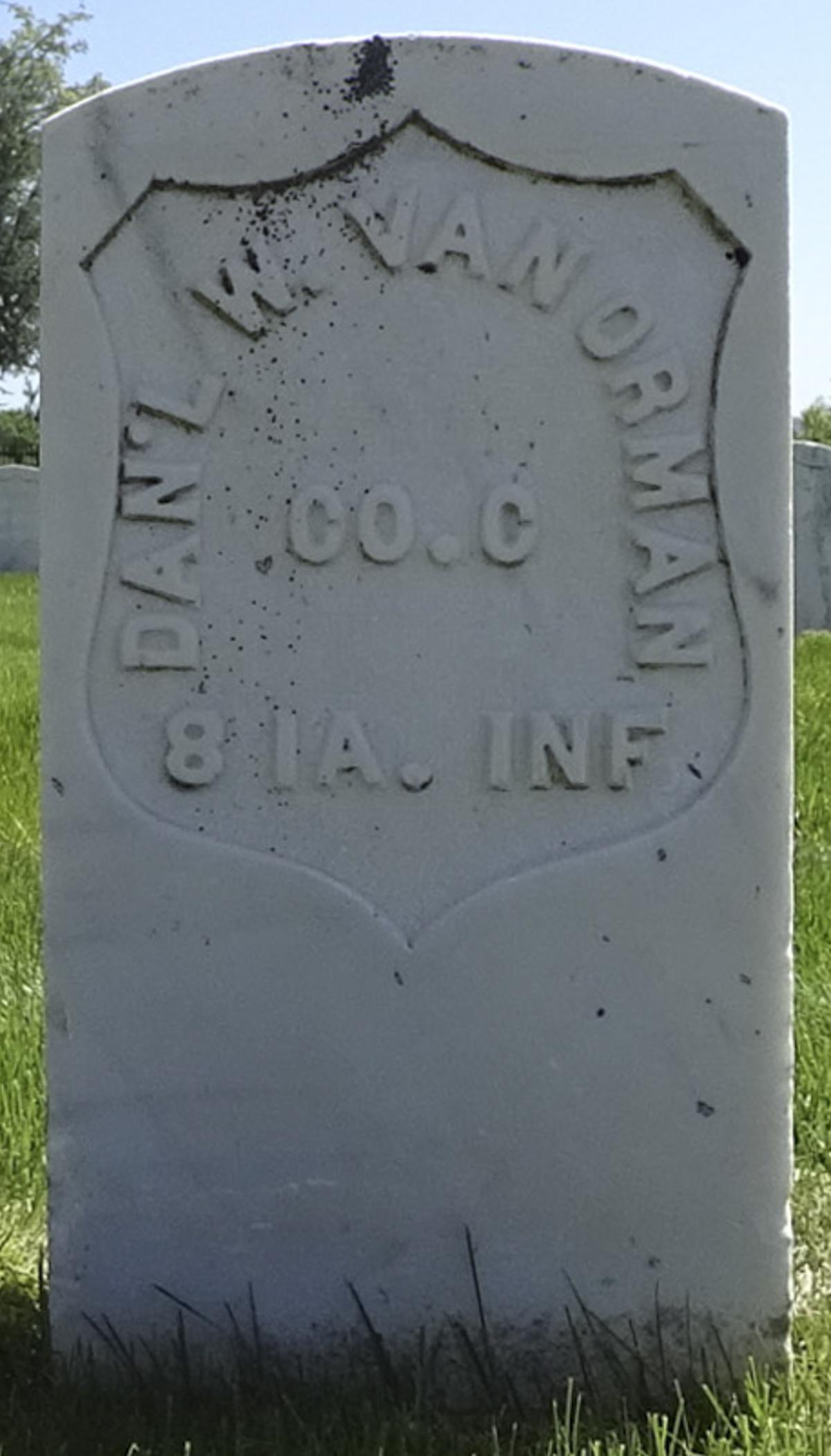 Gravesite marker image for daniel w van orman