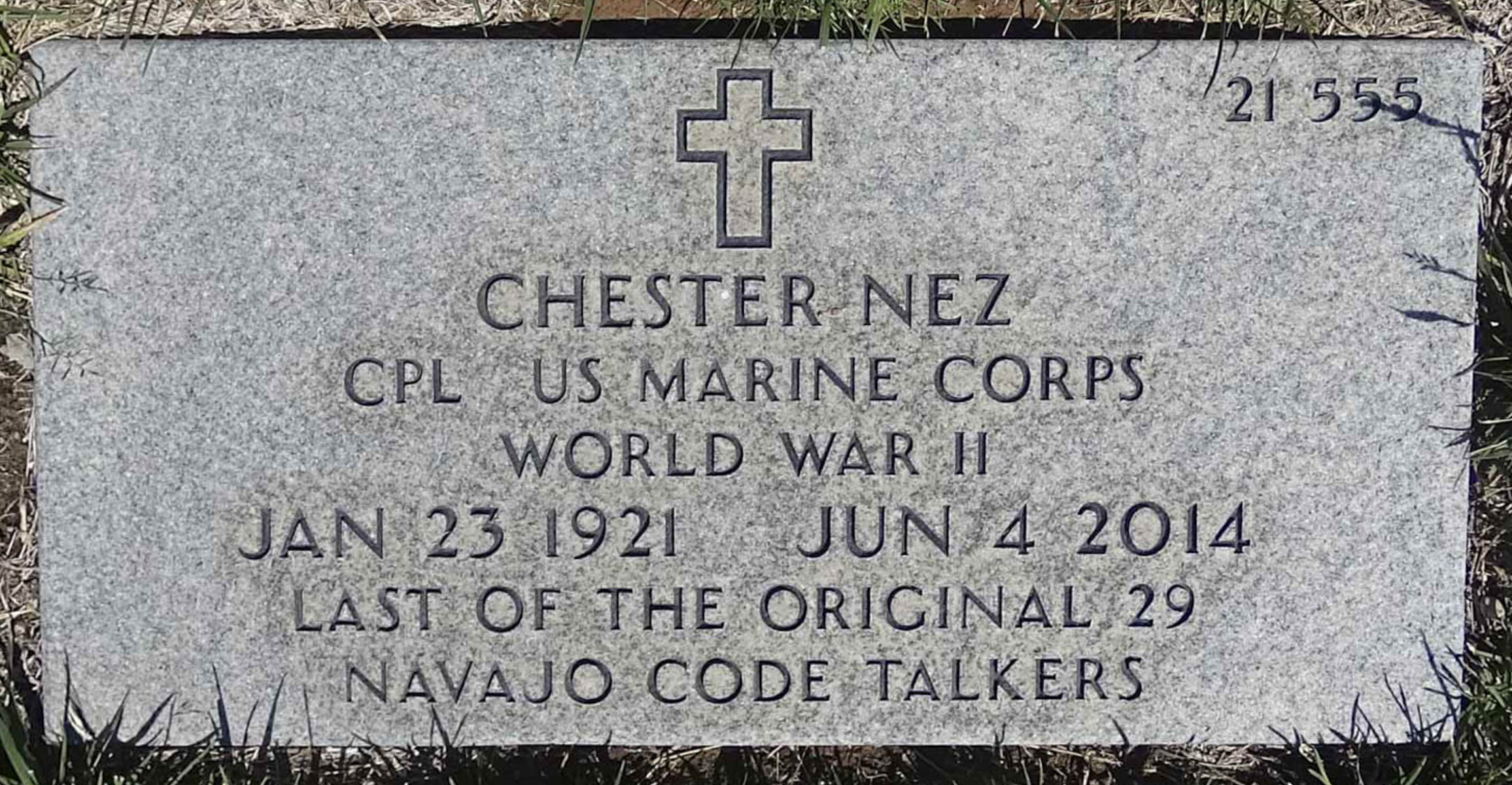 Gravesite marker image for chester nez
