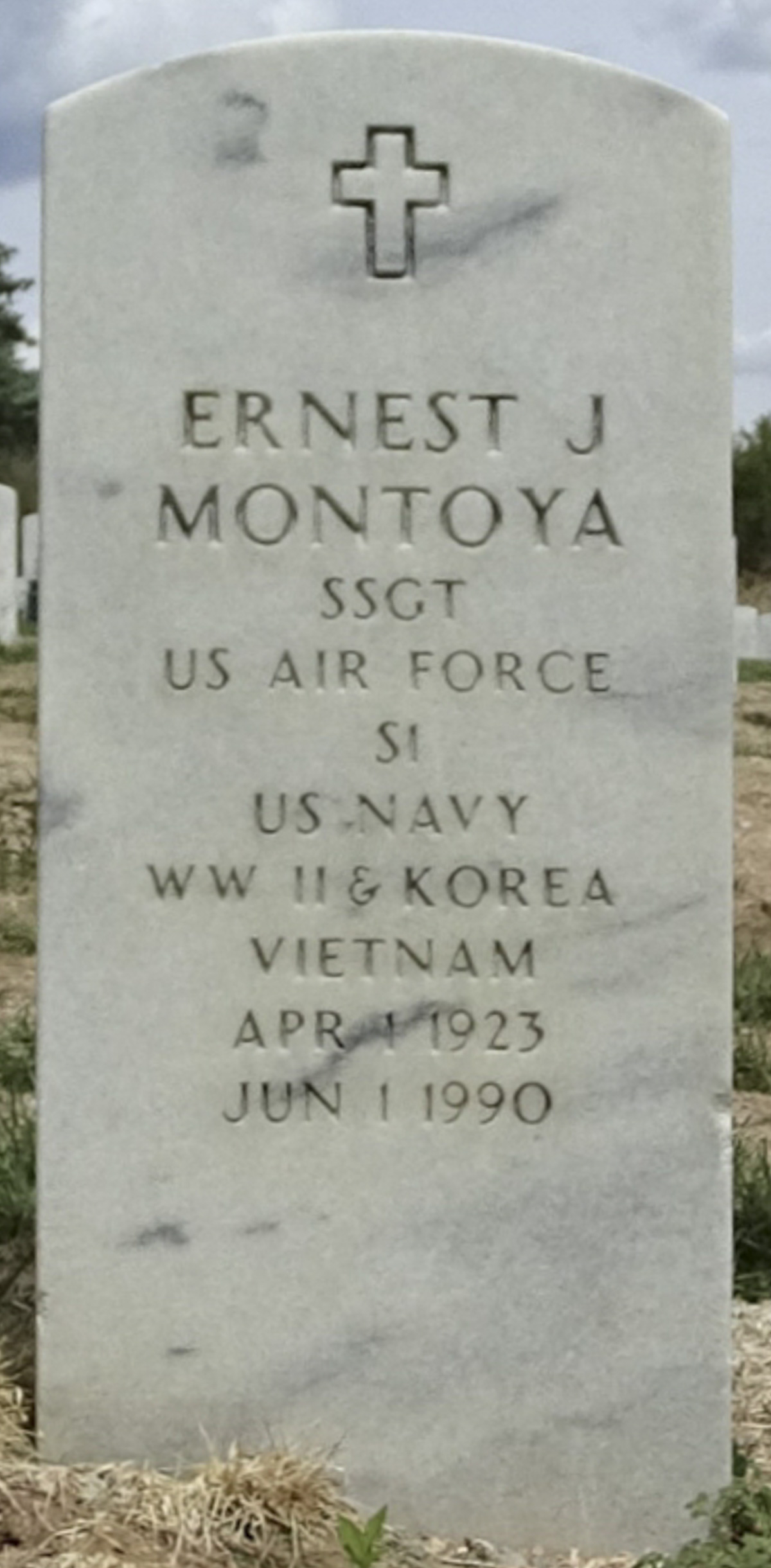 Gravesite marker image for ernest j montoya