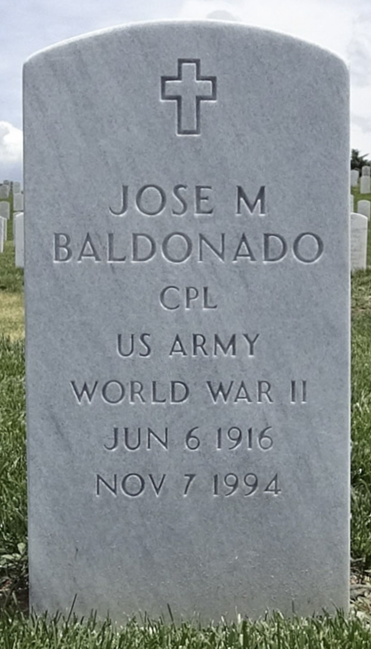 Gravesite marker image for jose m baldonado