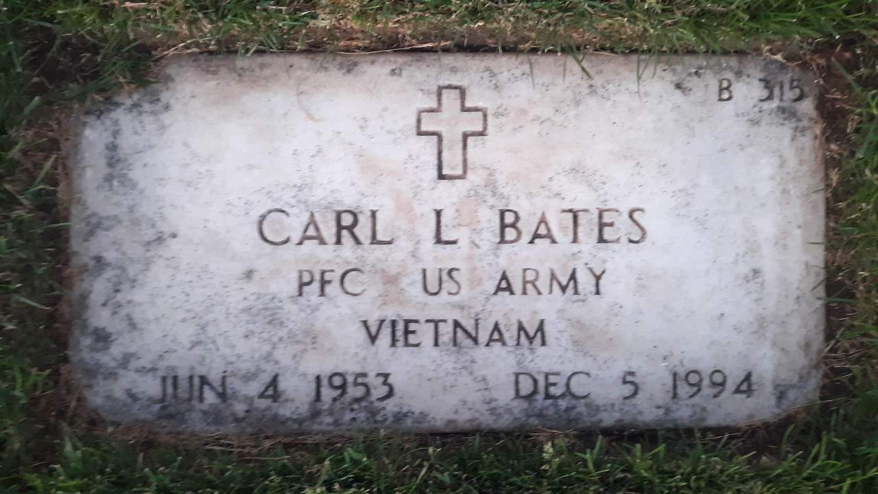 Gravesite marker image for carl l bates