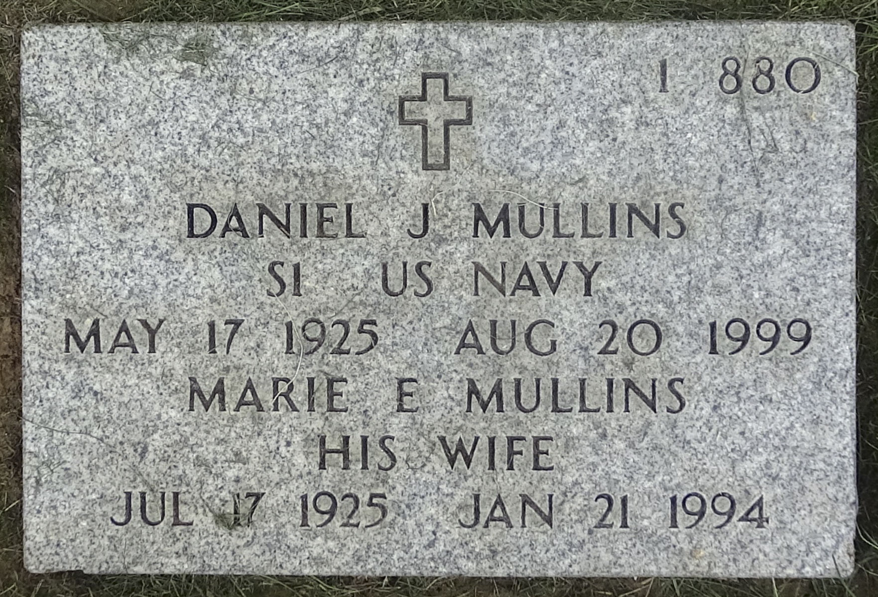 Gravesite marker image for daniel jackson mullins