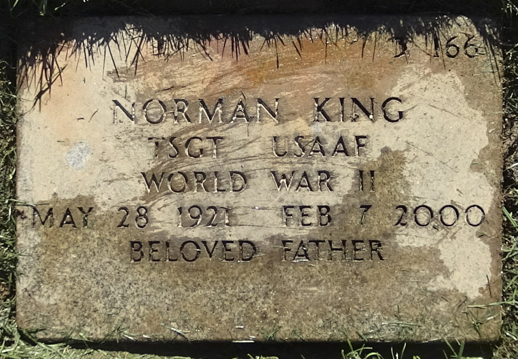 Gravesite marker image for norman king