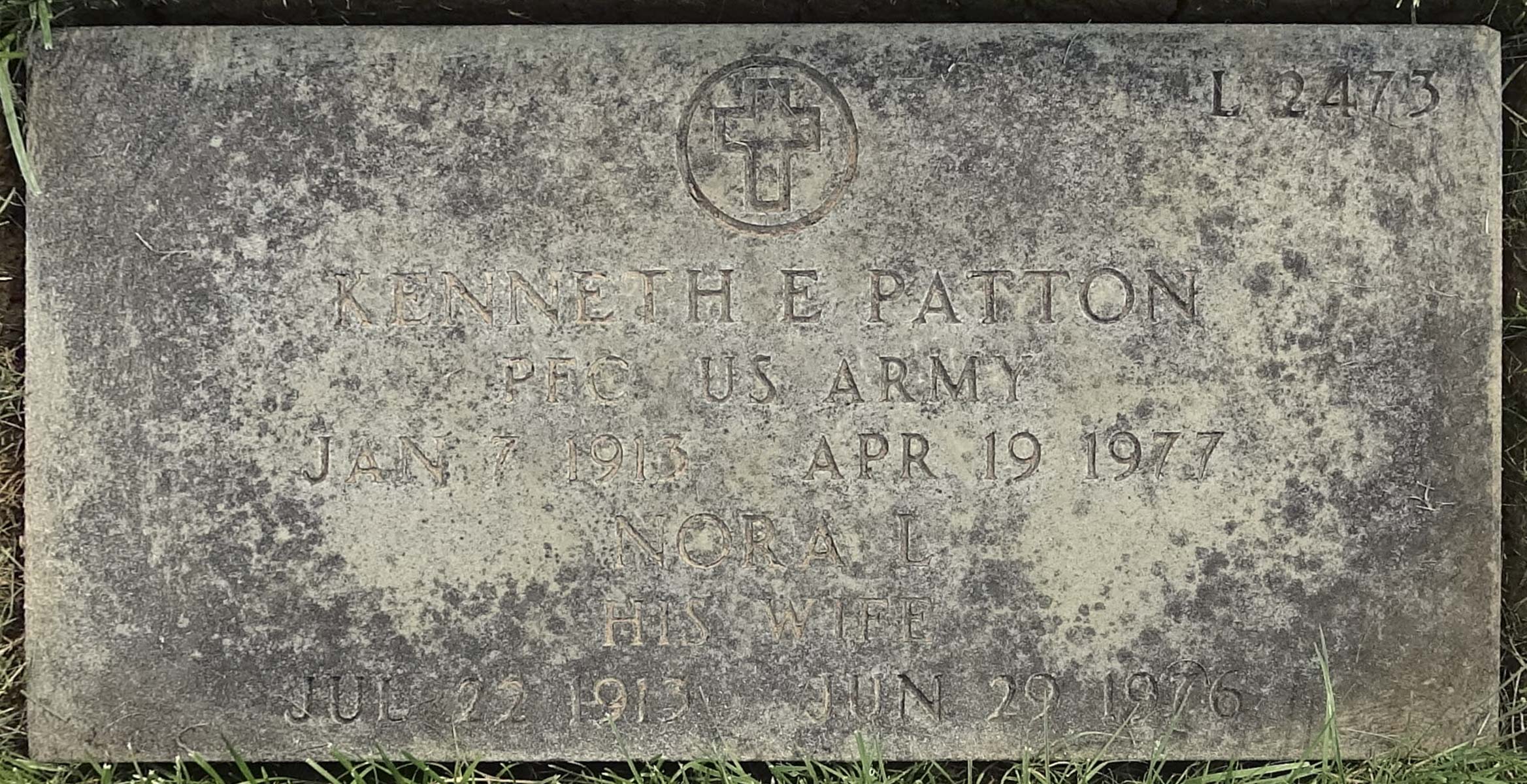 Gravesite marker image for kenneth e patton