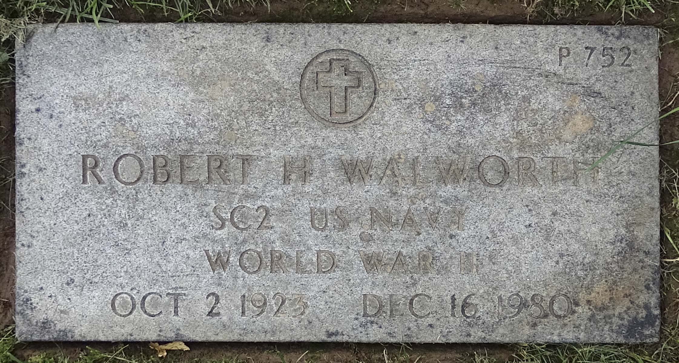 Gravesite marker image for robert harry walworth