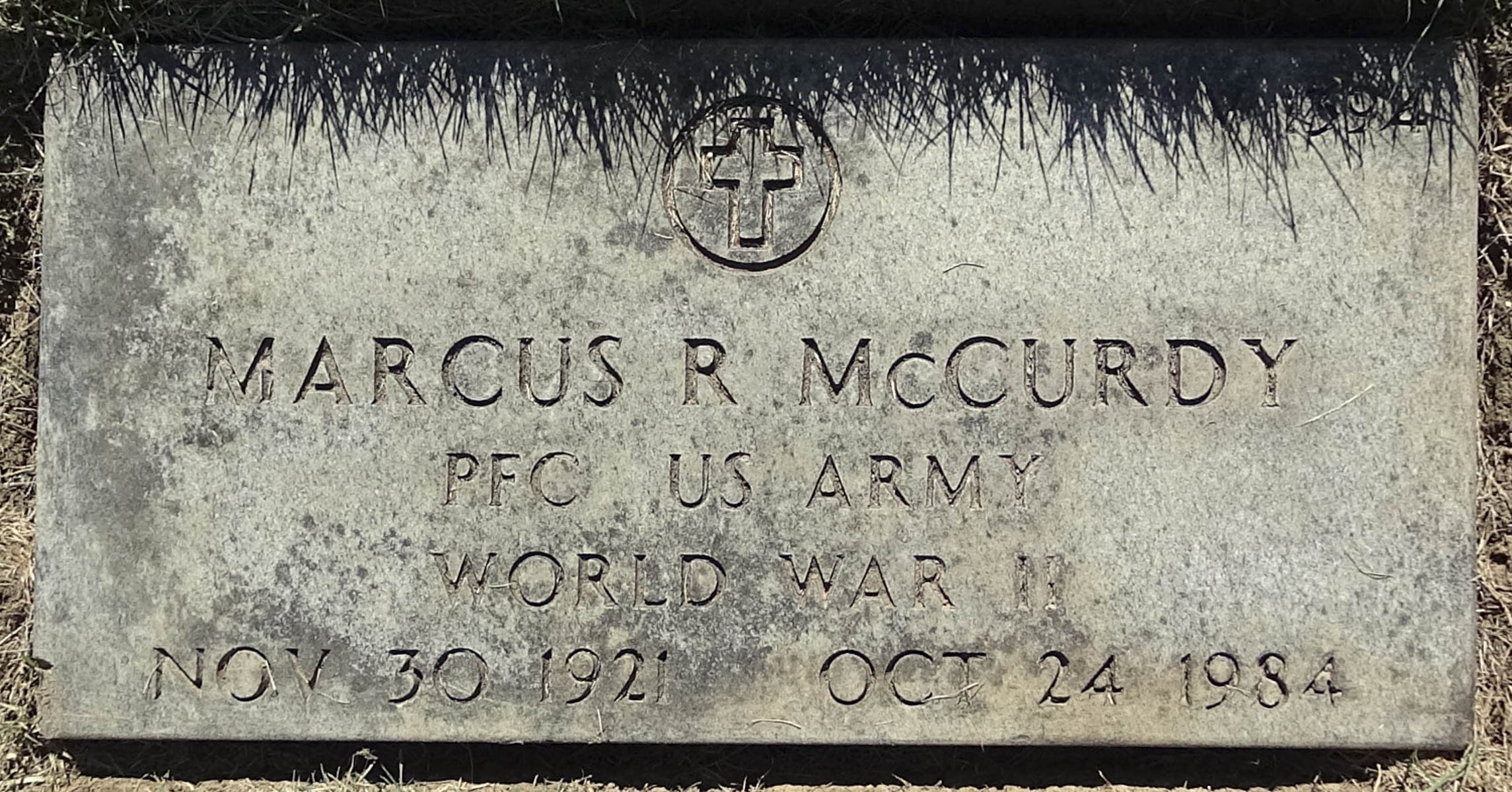 Gravesite marker image for marcus ruben mccurdy