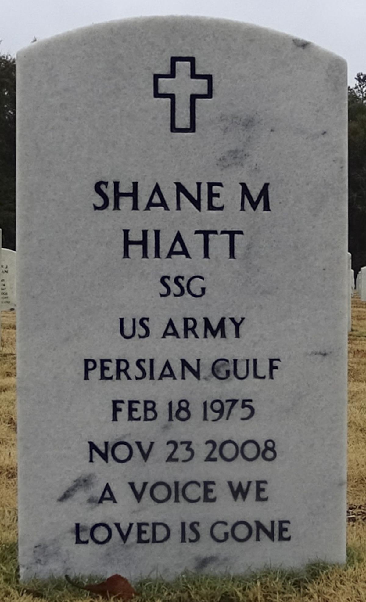 Gravesite marker image for shane matthew hiatt
