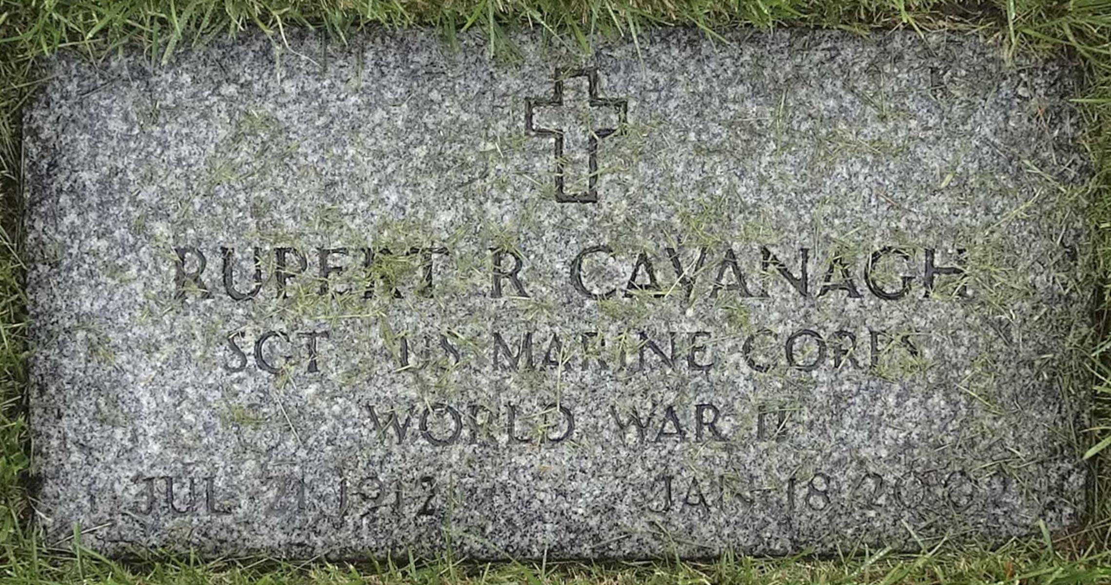 Gravesite marker image for rupert reed cavanagh