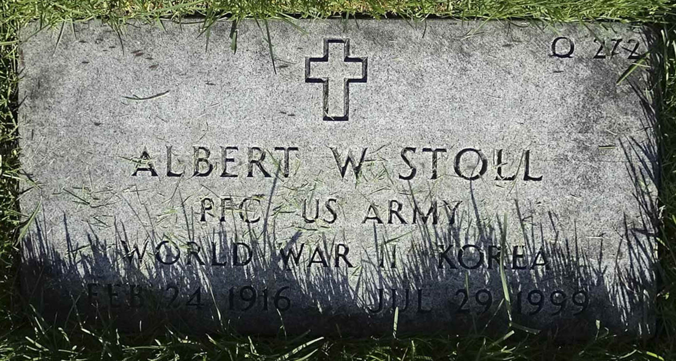 Gravesite marker image for albert william stoll