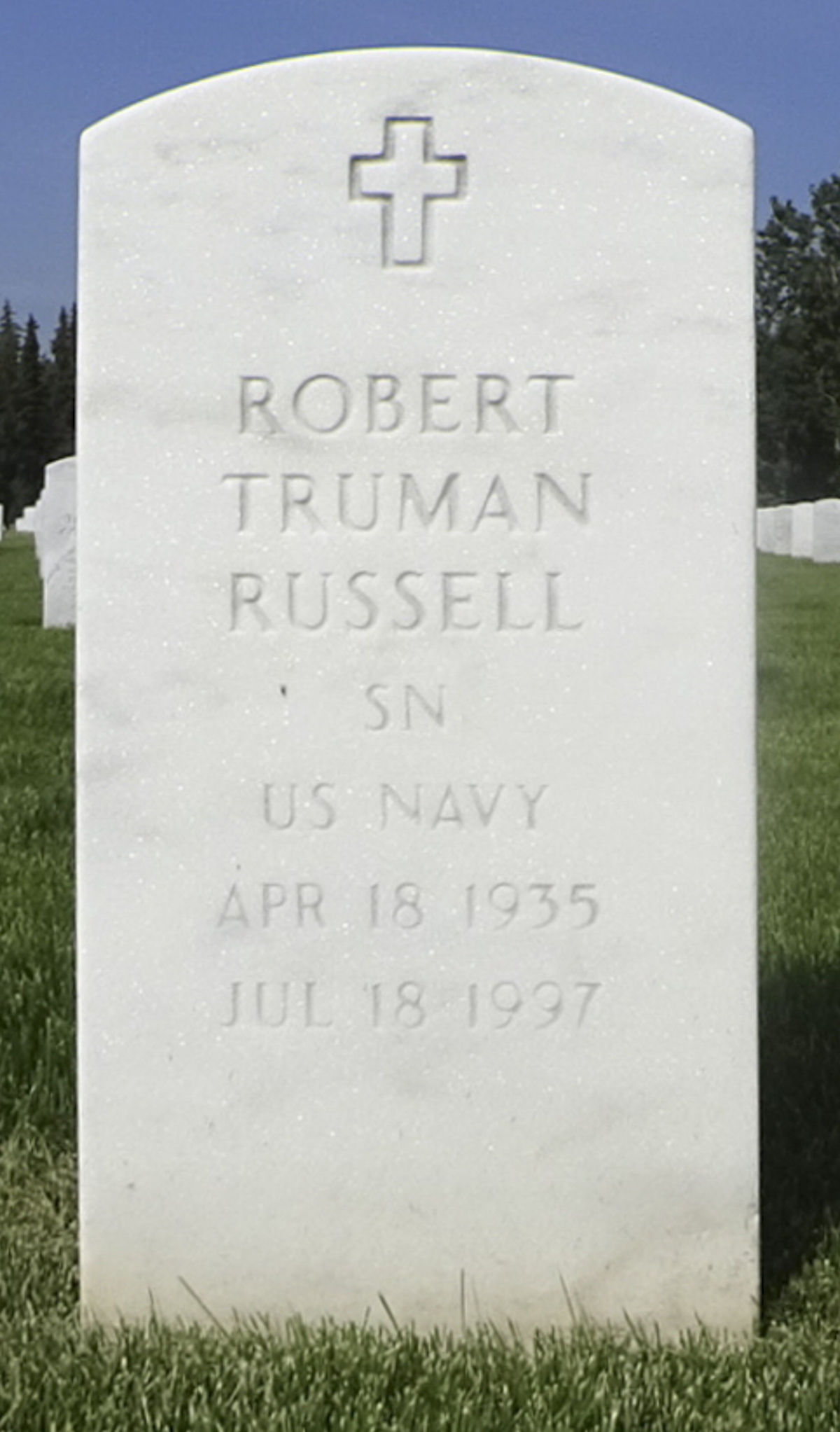 Gravesite marker image for robert truman russell