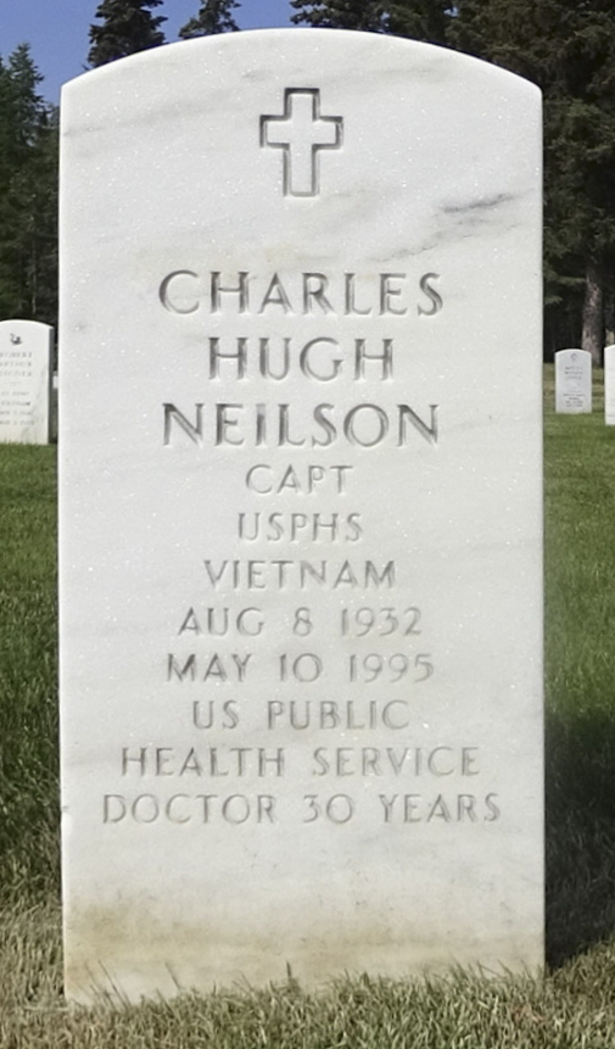 Gravesite marker image for charles hugh neilson