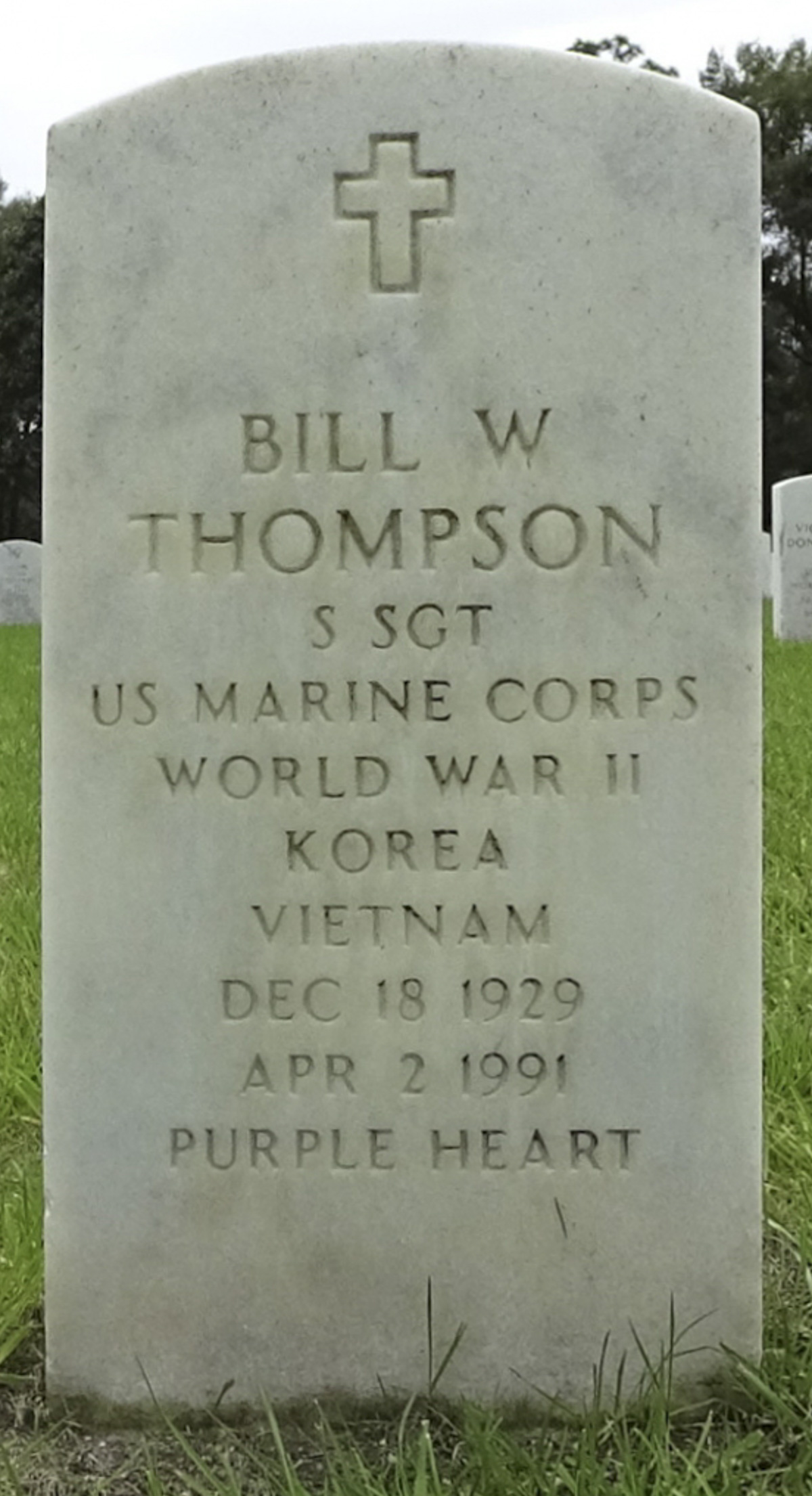 Gravesite marker image for bill wilson thompson