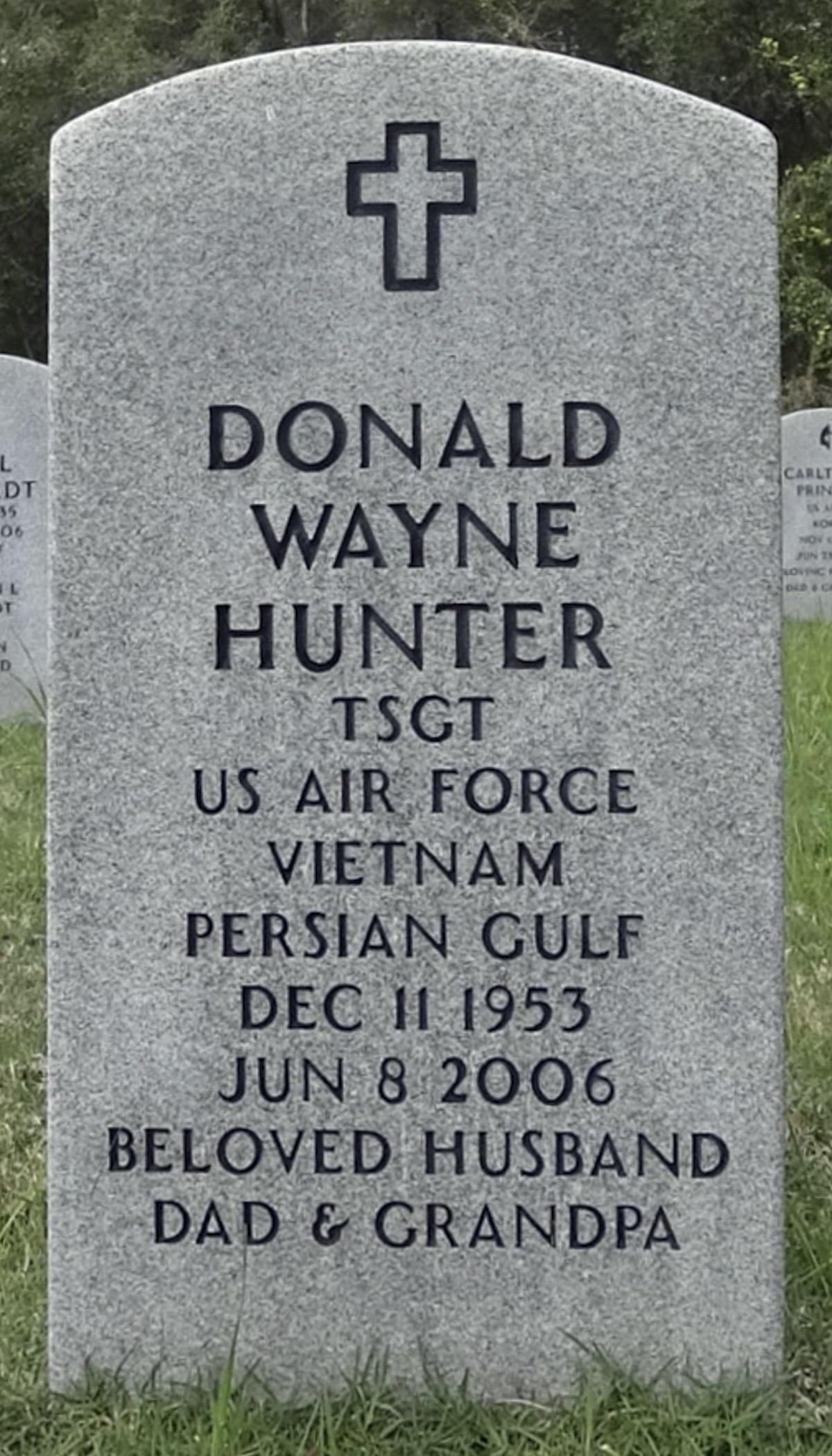 Gravesite marker image for donald wayne hunter