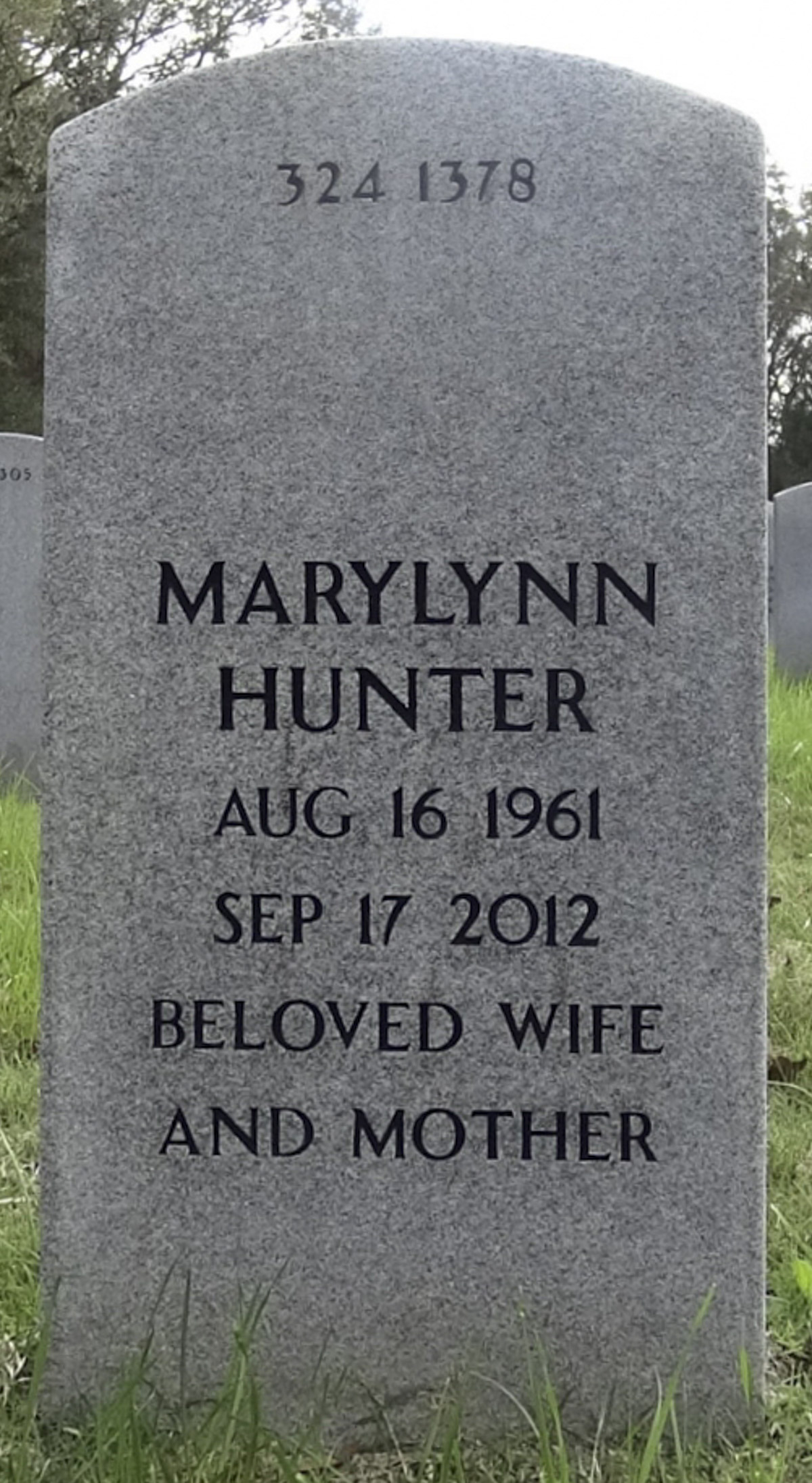 Gravesite marker image for donald wayne hunter