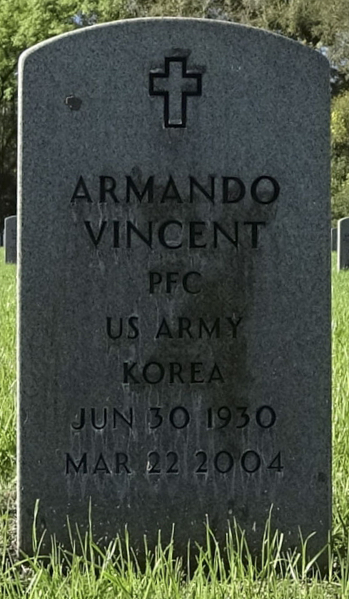 Gravesite marker image for armando vincent