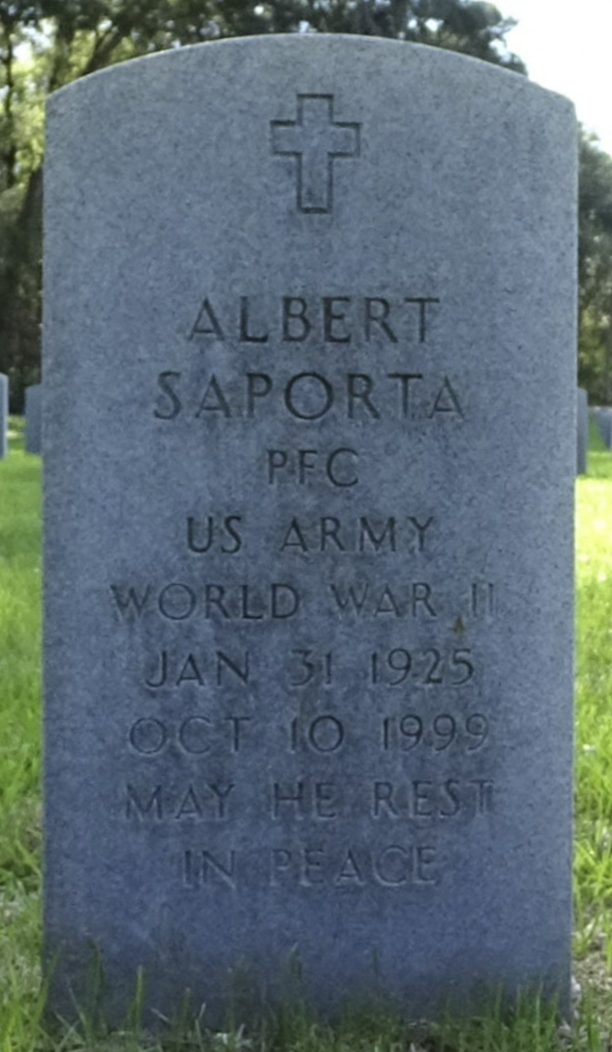 Gravesite marker image for albert saporta