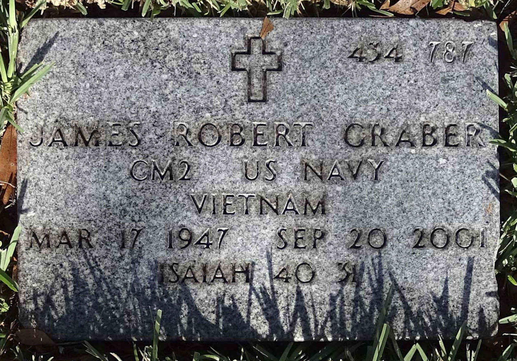 Gravesite marker image for james robert graber