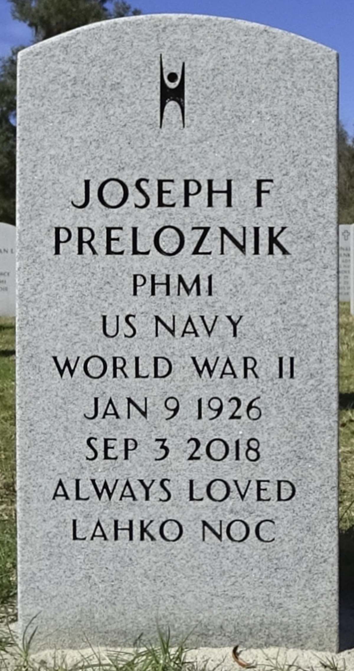 Gravesite marker image for joseph frank preloznik