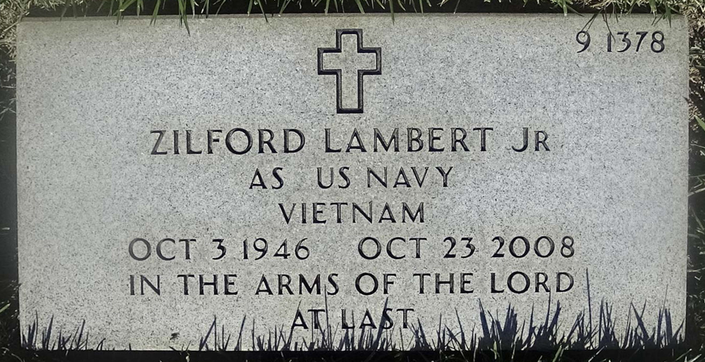 Gravesite marker image for zilford lambert jr