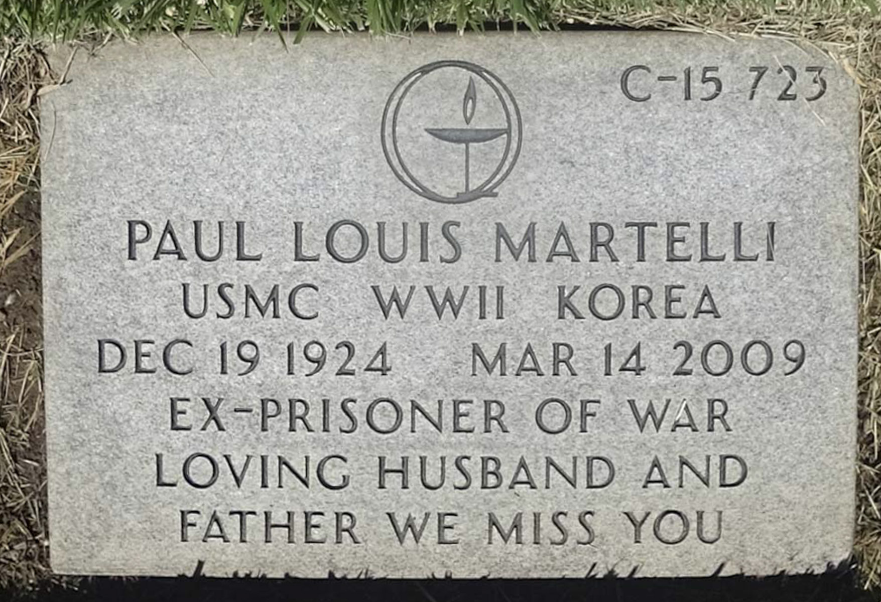 Gravesite marker image for paul louis martelli