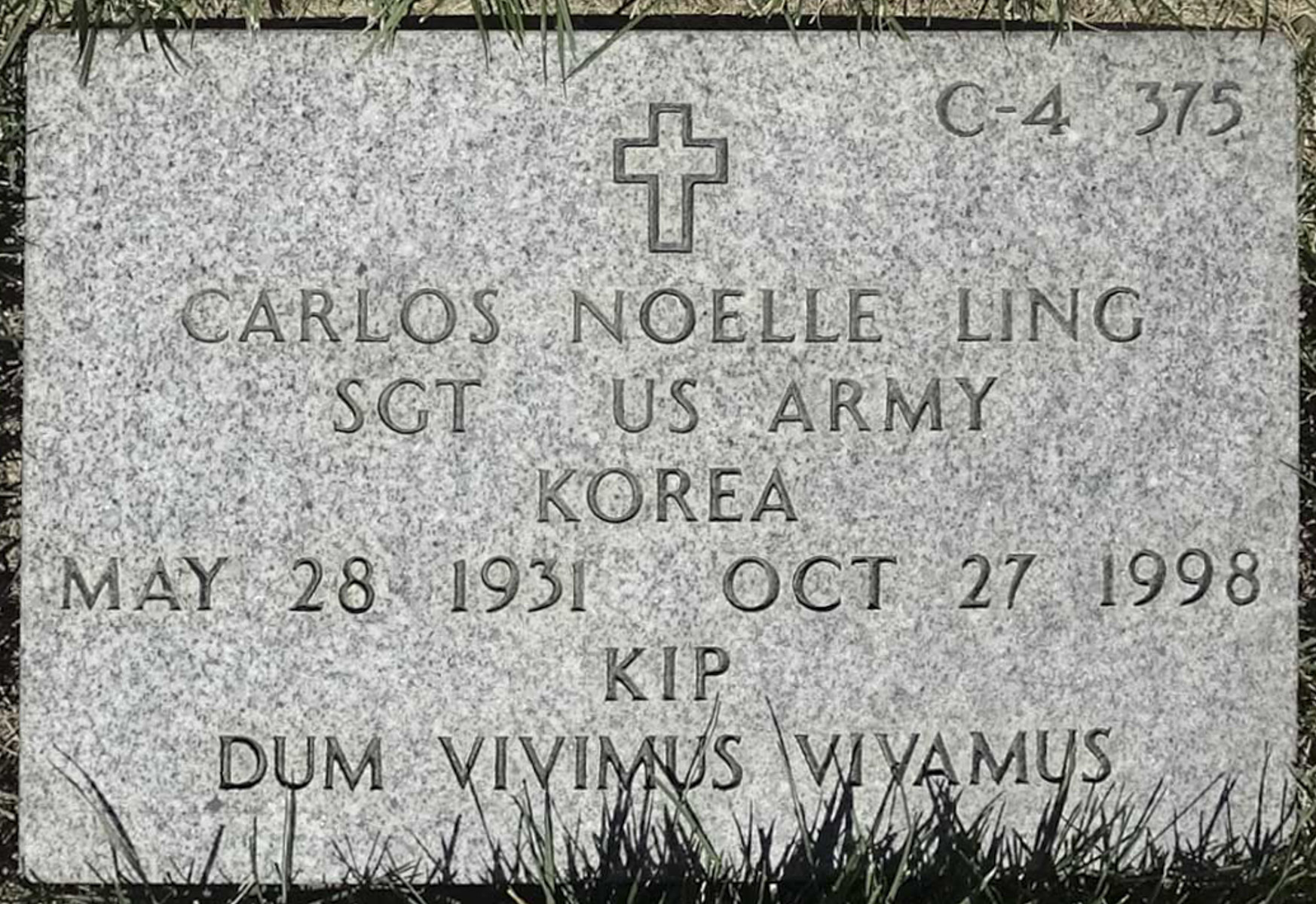 Gravesite marker image for carlos kip noelle ling