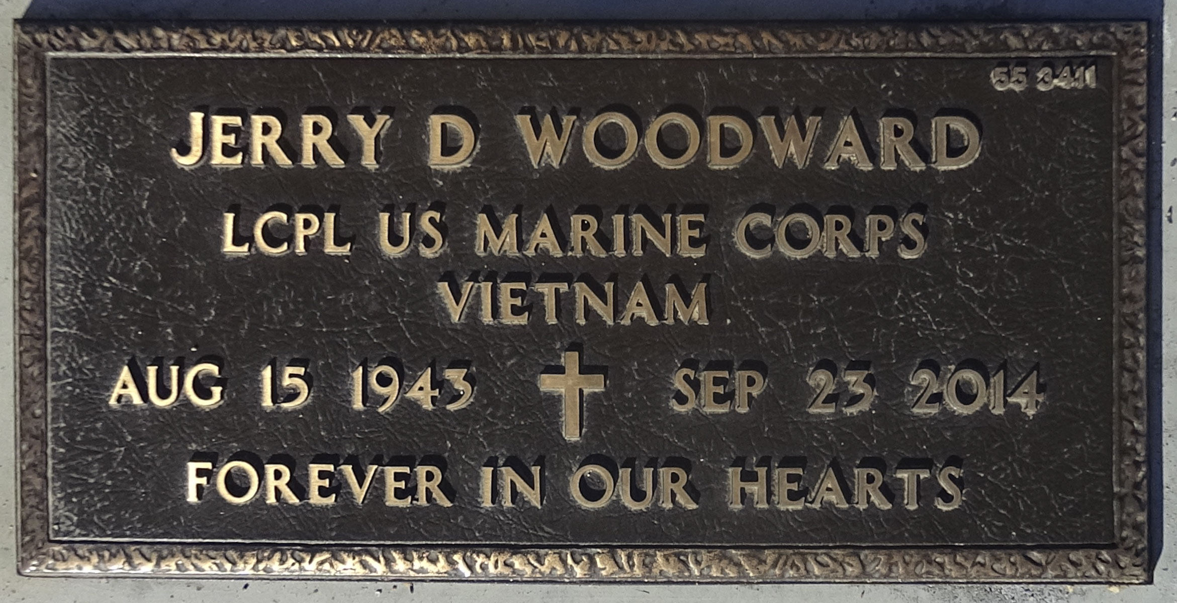Gravesite marker image for jerry d woodward