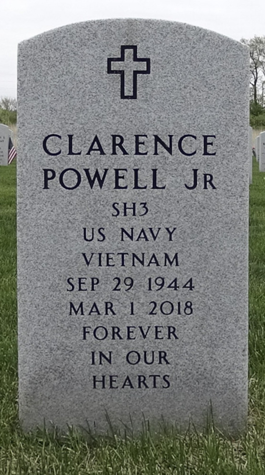 Gravesite marker image for clarence powell jr