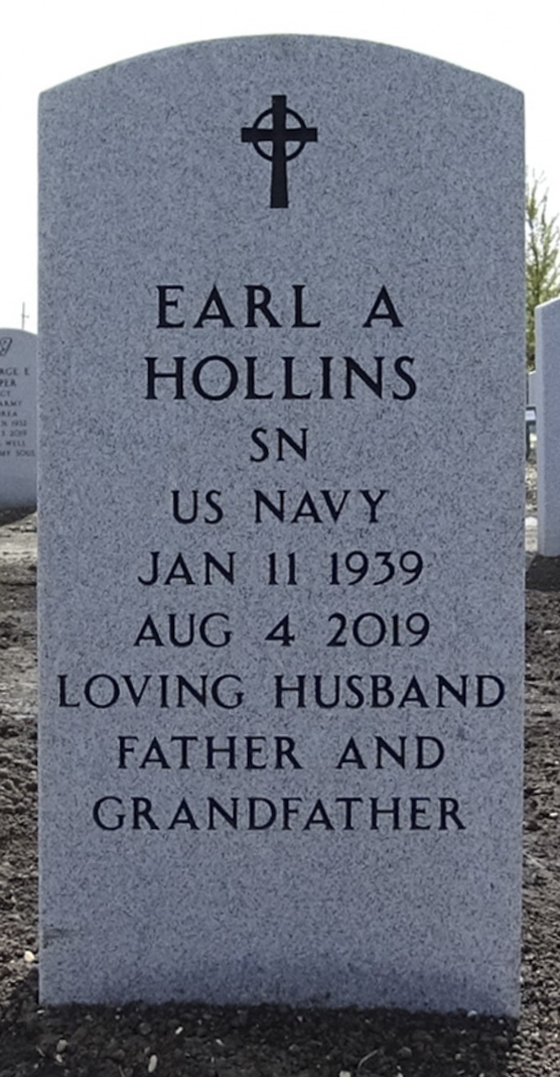 Gravesite marker image for earl anthony hollins