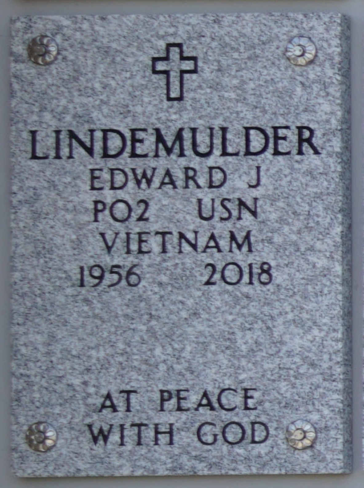 Gravesite marker image for edward john lindemulder