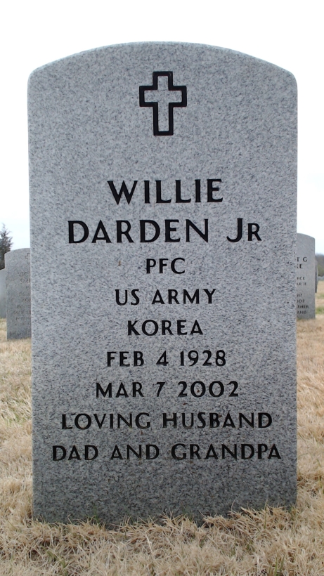 Gravesite marker image for willie darden jr