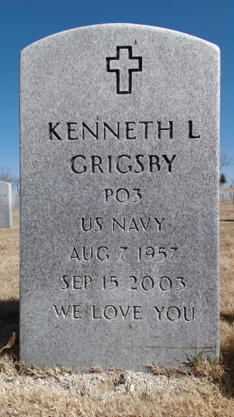 Gravesite marker image for kenneth l grigsby