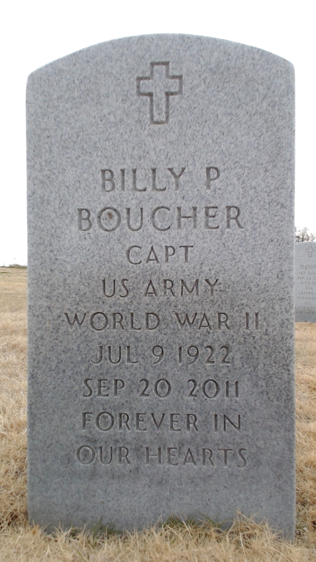 Gravesite marker image for billy p boucher