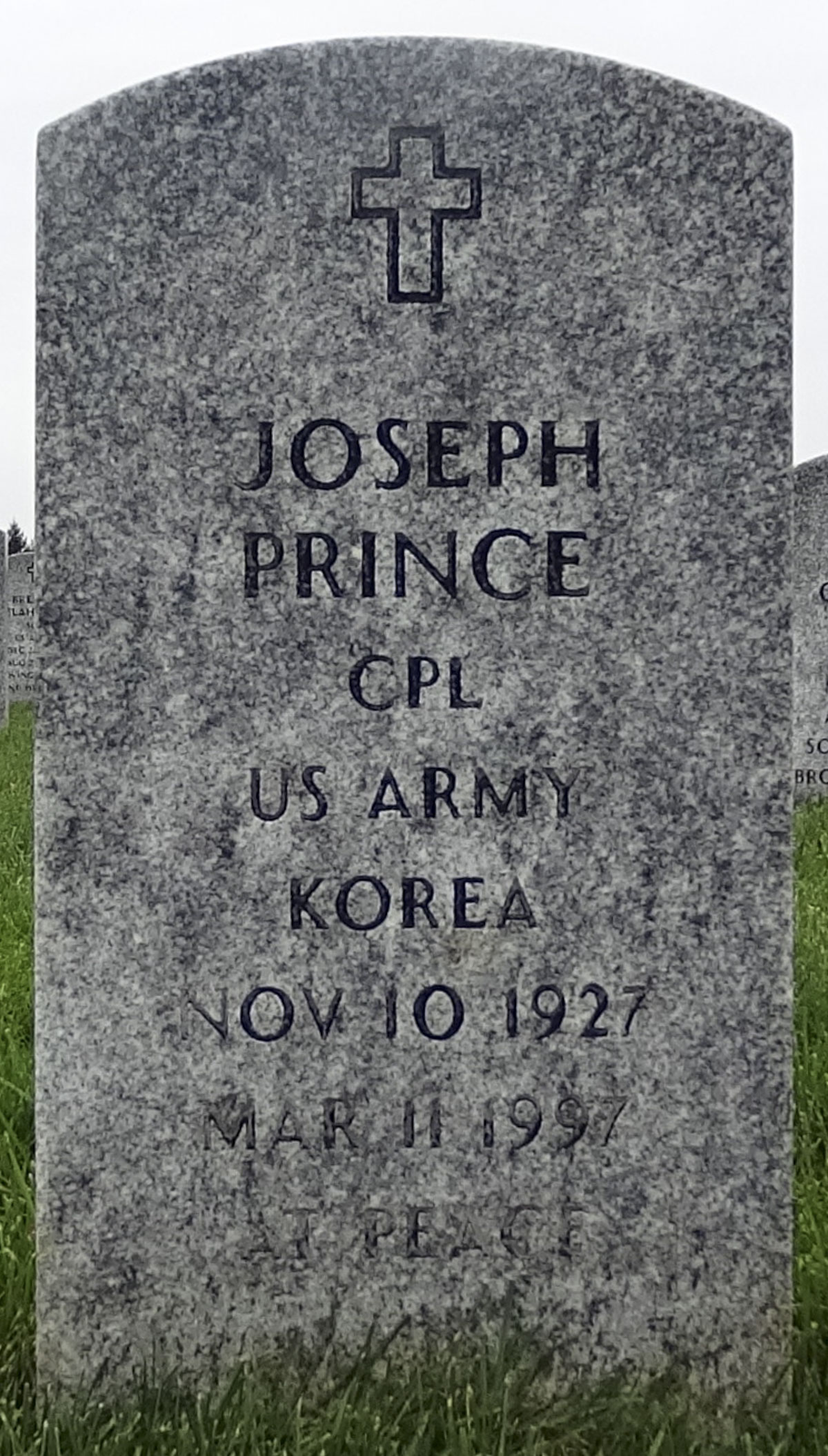Gravesite marker image for joseph prince