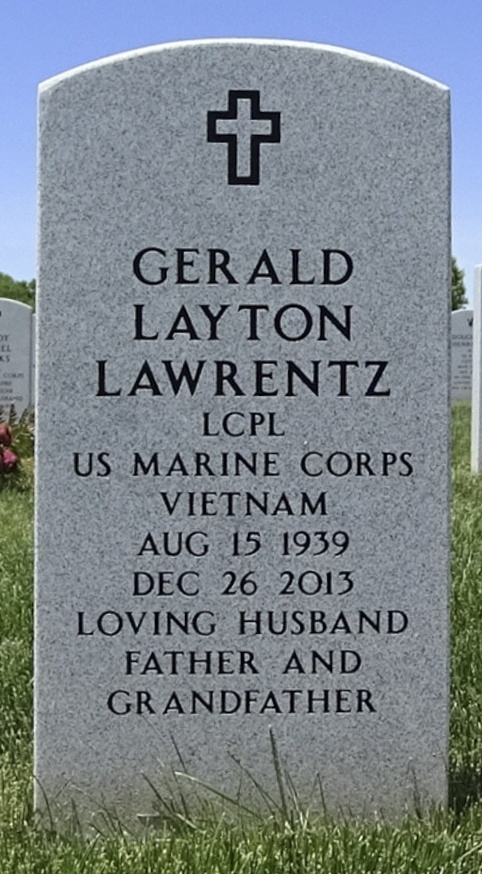 Gravesite marker image for gerald layton lawrentz