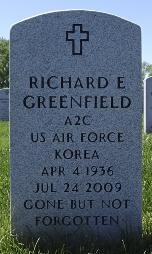 Gravesite marker image for richard e greenfield