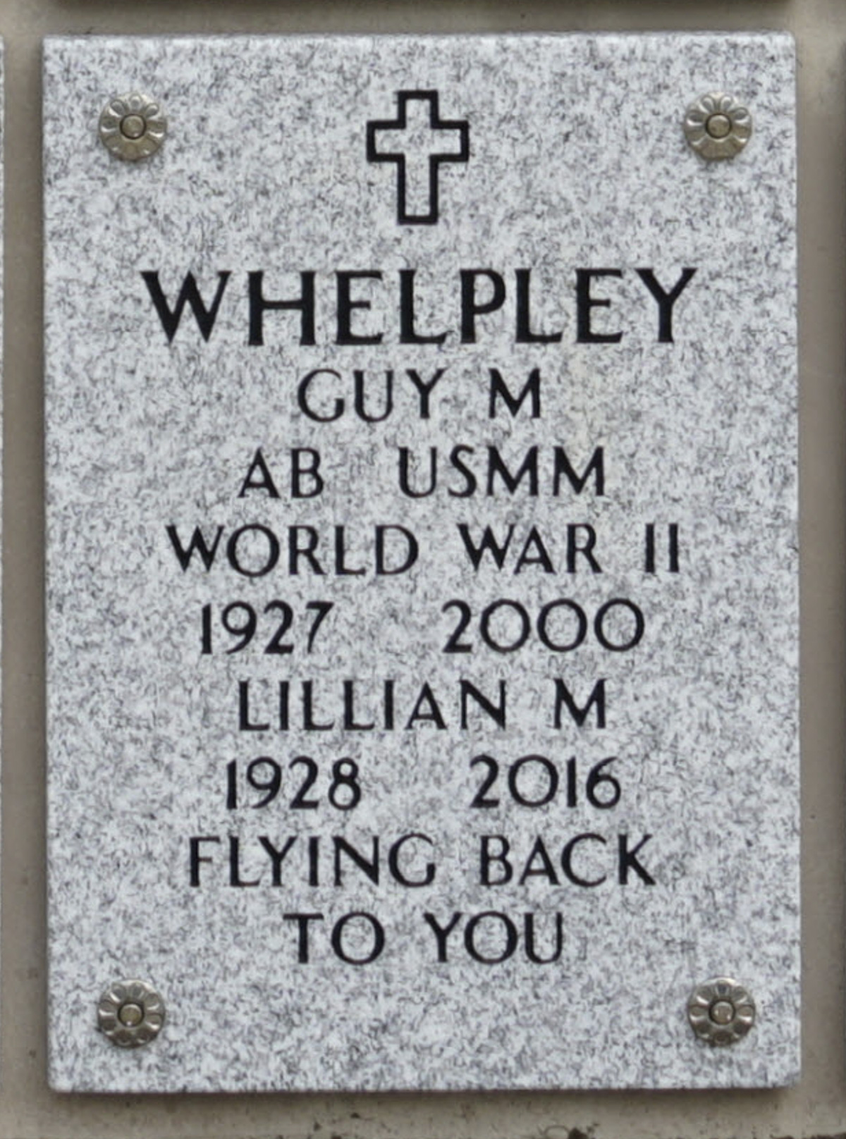 Gravesite marker image for guy milton whelpley
