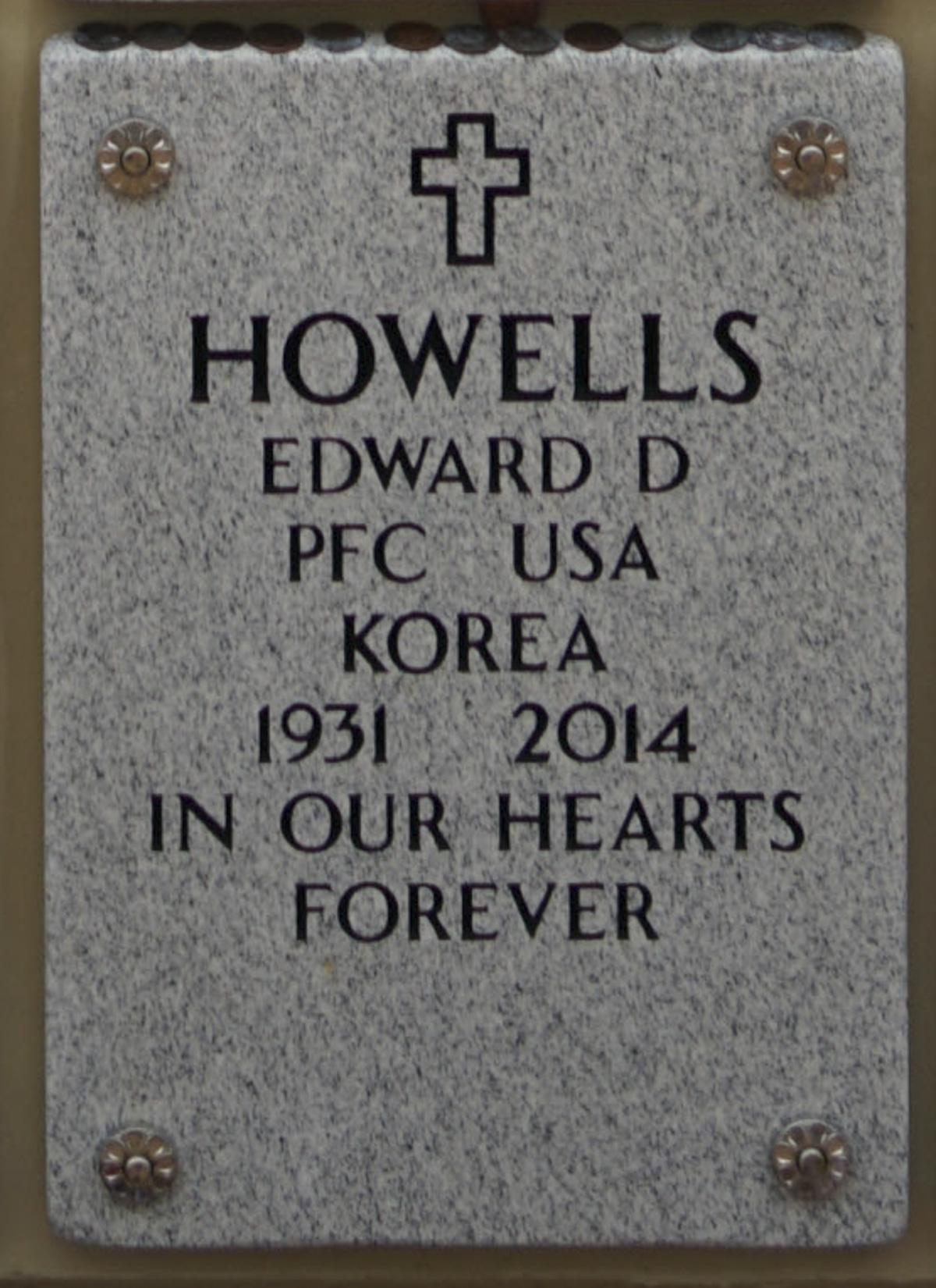 Gravesite marker image for edward david howells