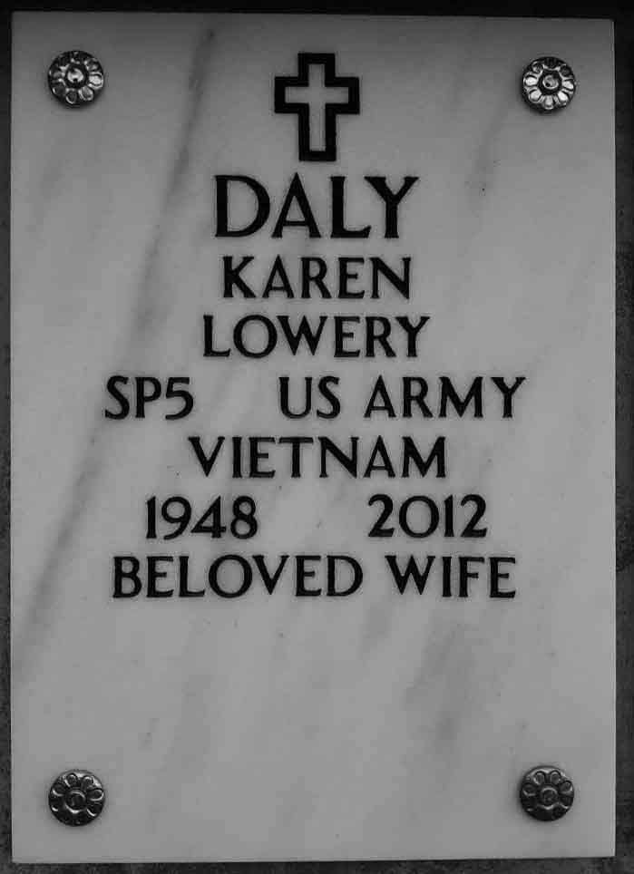 Gravesite marker image for karen lowery daly